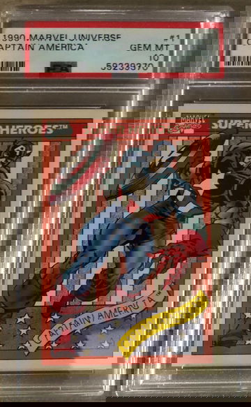 1990 Marvel Universe Captain America #1 PSA 10