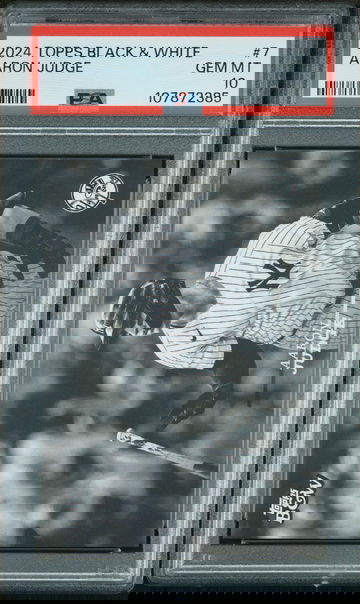 2024 Topps Black & White Aaron Judge #7 PSA 10