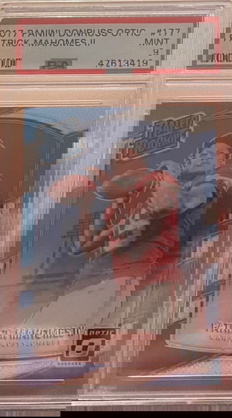 2017 Donruss Optic Mahomes PSA 9 