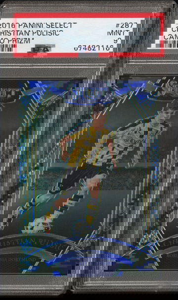 2016 Select Christian Pulisic Rookie Camo Prizm PSA 9 /20