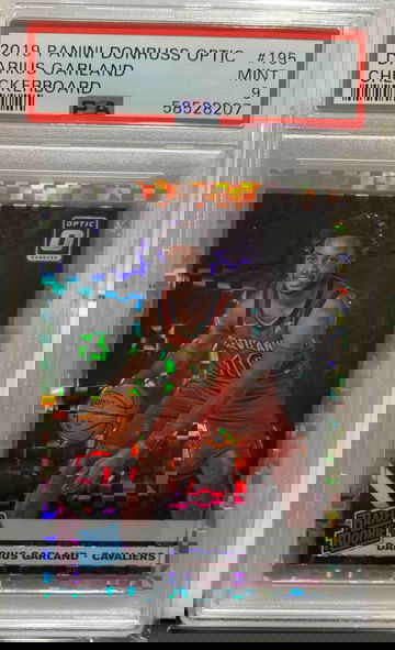 2019 DONRUSS OPTIC DARIUS GARLAND SP Checkerboard PSA 9