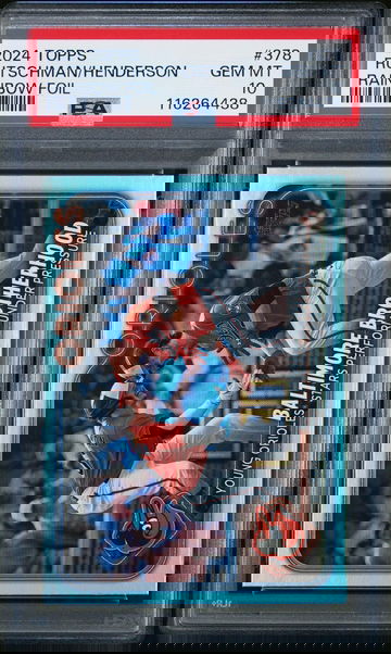 2024 Topps Series 2 Rainbow Foil Adley Rutschman/Gunnar Henderson #378 PSA 10