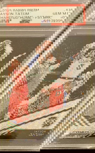 2018 PANINI PRIZM GO HARD OR GO HOME FAST BREAK #16 JAYSON TATUM - PSA 10 Gem MT