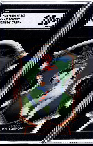 2020 Panini Select #46 Joe Burrow White Die-Cut Prizm SGC 10 Gem (low pop)