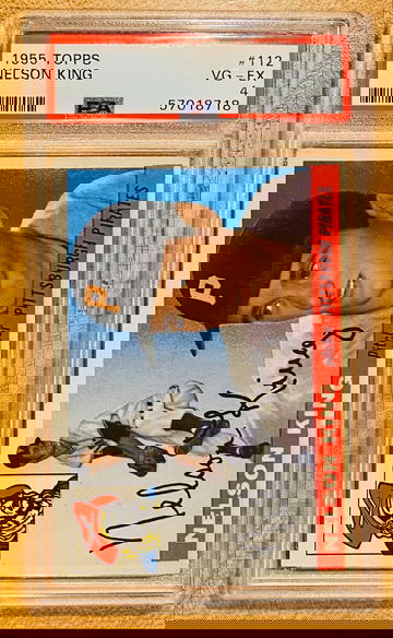 1955 Topps #112 Nelson Nellie King PSA 4