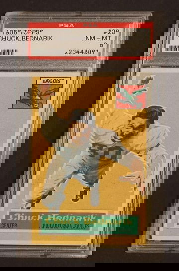 1956 Topps Chuck Bednarik #28 PSA 8