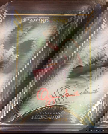 2021 Topps Diamond Icons Red Ink Auto Ozzie Smith /25 St Louis Cardinals