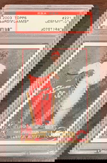 2003 Topps Lebron James PSA 10