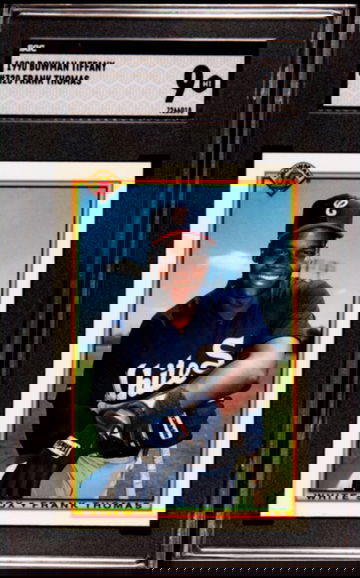 Frank Thomas 'Big Hurt' 1990 Bowman Tiffany #320 White Sox HOF RC SGC 9