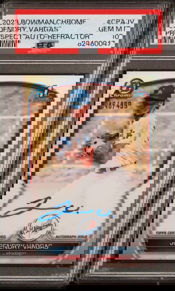 2023 Bowman Chrome Joendry Vargas Prospect Refractor Auto PSA 10