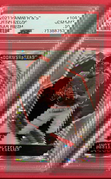 2021 Panini Rookies and Stars Justin Fields Pulsar Prizm #104 - PSA 10 GEM MINT