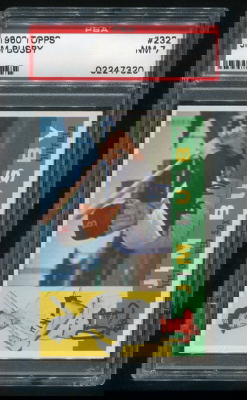 1960 TOPPS #232 JIM BUSBY PSA 7