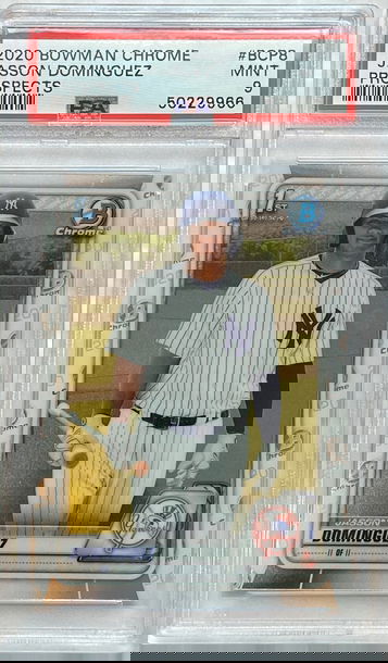 2020 Bowman Chrome Jasson Dominguez PSA 9