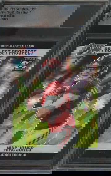 2021 PRO SET METAL MAC JONES 1990 PRE-PRODUCTION PROOF CRYSTAL BLACK RC 1/1 