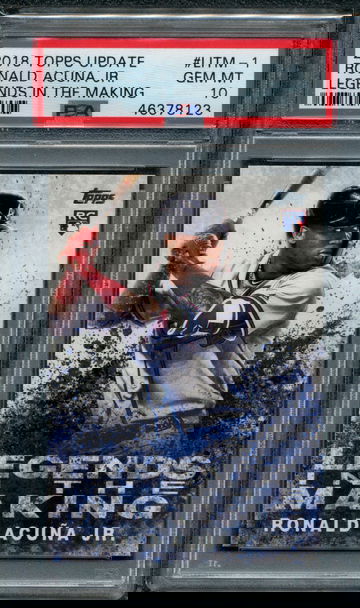 Ronald Acuna Jr 2018 Topps Update Legends in the Making PSA 10 RC