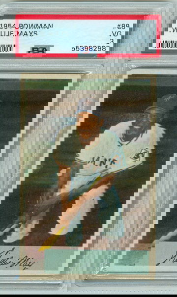 Willie Mays 1954 Bowman #89 PSA 3 New Label!