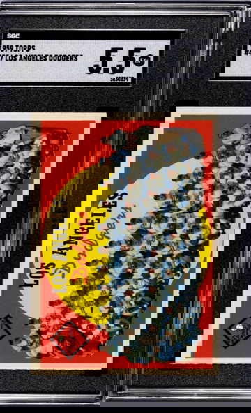 1959 Topps #457 Los Angeles Dodgers SGC 5.5 EX+