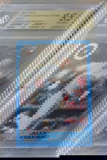Alex Bregman 2017 Topps '87 Topps Silver Pack Chrome Blue #/99 BGS 9.5