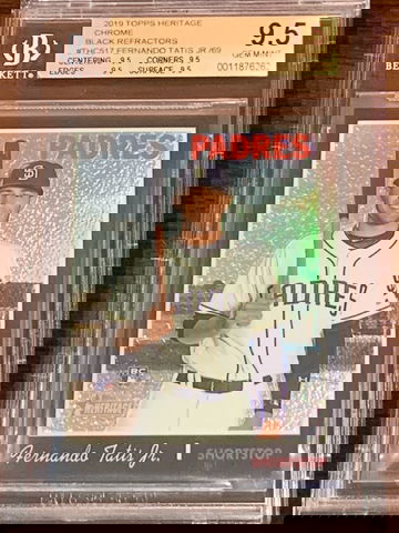2019 Heritage Fernando Tatis Jr. Black Chrome BSG 9.5