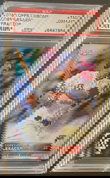 2016 Topps Chrome #150 Corey Seager Refractor PSA 10 