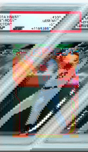 2014 Finest #100 Mike Trout Refractor PSA 10 GEM MINT!