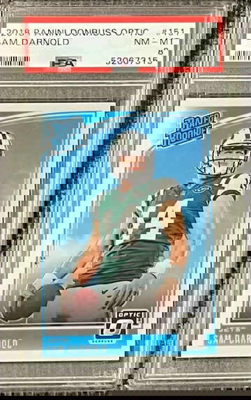 2018 Panini Donruss Optic Sam Darnold #151 Rookie PSA 8 NM-MT Jets Panthers