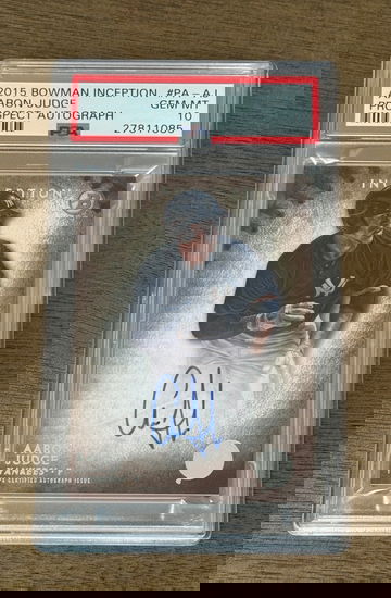 2015 Bowman Inception - Aaron Judge- Prospect Autograph- PSA 10