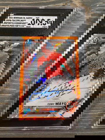 Coby Mayo Orange Sapphire/25 Auto