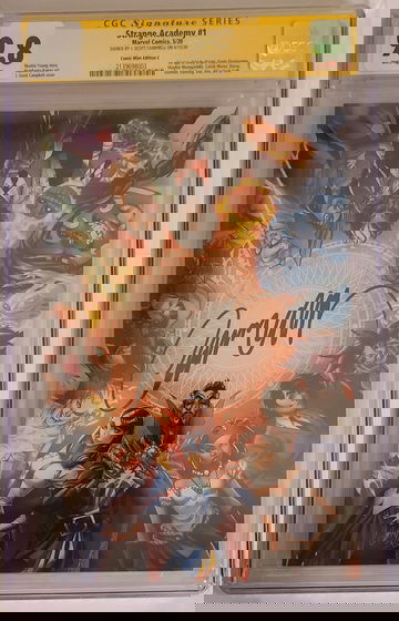 Strange Academy #1 Virgin CGC/SS 9.8 Signed by J Scott Campbell (many 1st app.)