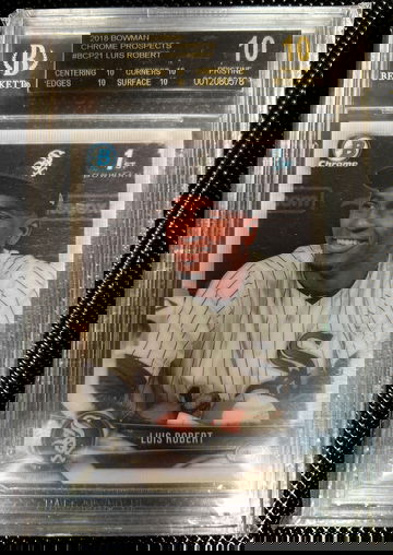 Luis Robert 1st Bowman Chrome BGS 10 Black Label BL