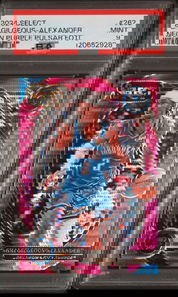 2024 select Shai Gilgeous- Alexander Neon Purple Pulsar FOTL