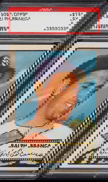 1952 Topps Baseball Ralph Branca #274 PSA 5