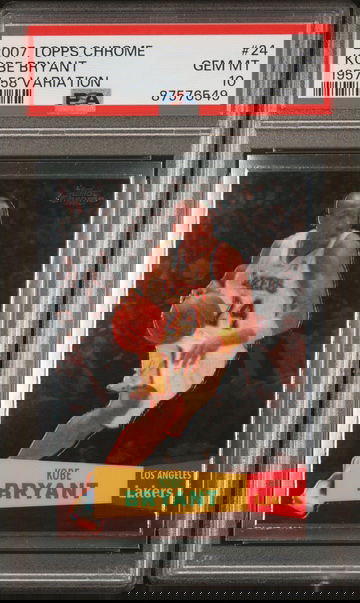 2007-08 Topps Chrome Kobe Bryant 1957-58 Variation PSA 10