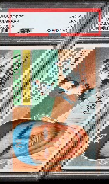 1956 Topps Yogi Berra Gray Back PSA 5