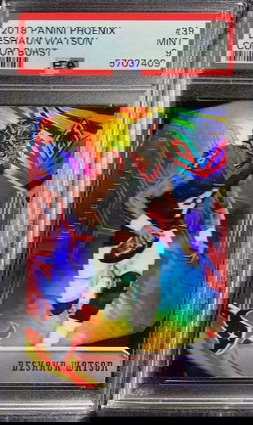 2018 Panini Phoenix #39 Deshaun Watson Color Burst PSA 9 Mint Houston Texans