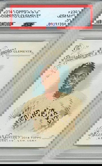 2014 TOPPS ALLEN & GINTER #234 ROBERTO CLEMENTE PITTSBURGH PIRATES PSA 10 RARE