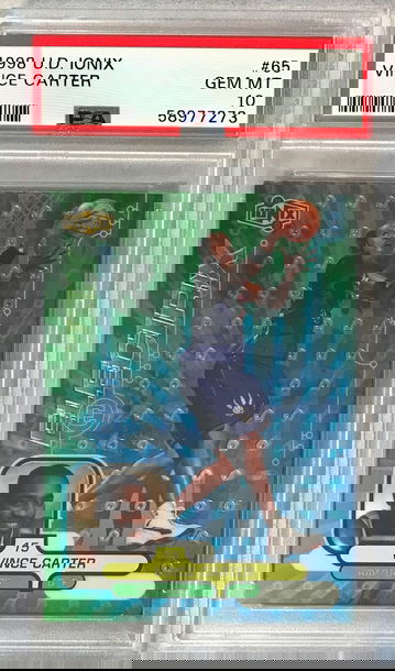 Vince Carter Rookie 1998 Upper Deck Ionix #65 PSA 10 Gem Mint - Raptors