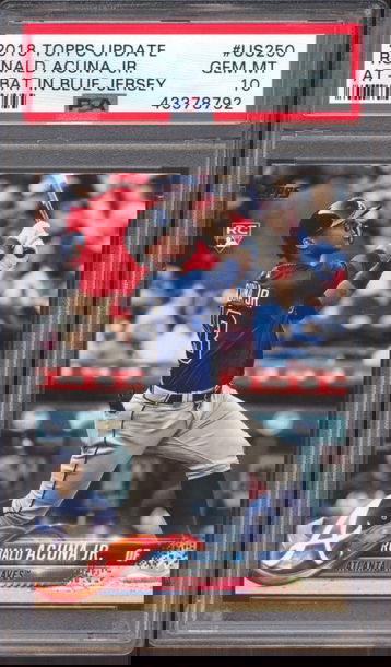 2018 Topps Update #US250 Ronald Acuna Jr RC PSA 10 43378792