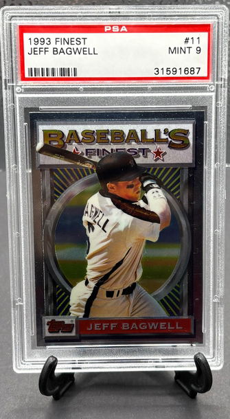 1993 Topps Finest Jeff Bagwell PSA 9