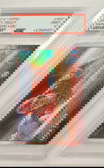 Mike Trout 2015 Topps Rainbow Foil PSA 9