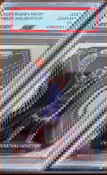 2020 Tyrese Halliburton #262 Prizm Base RC Card PSA 10 Gem Mint Kings