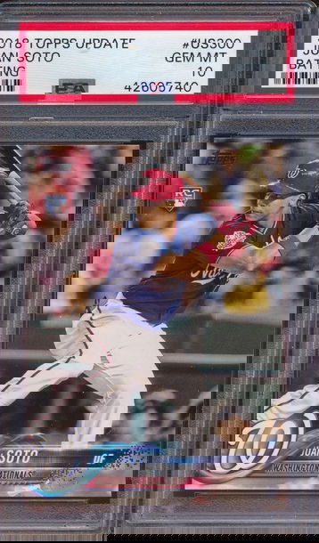 2018 Topps Update #US300 Juan Soto Batting RC Rookie PSA 10