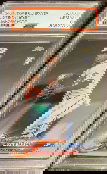 2018 Topps Update Ozzie Albies Rainbow Foil PSA 10 Gem-Mint