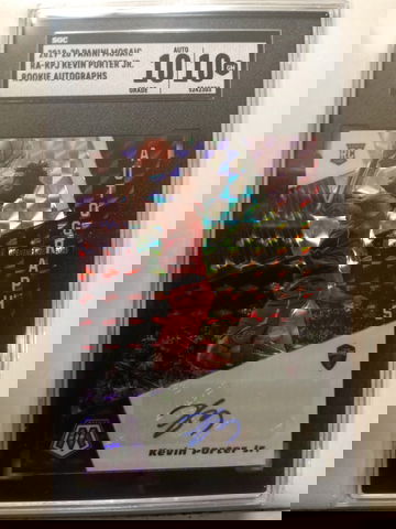 2019-20 Mosaic Kevin Porter JR. RC  Auto SGC 10/10