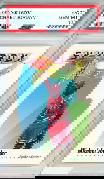 1991 SKYBOX MICHAEL JORDAN #572 CHICAGO BULLS HOF PSA 10 GEM MT