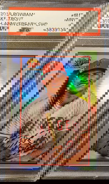 2019 Bowman Mike Trout Los Angeles Angels PSA 9