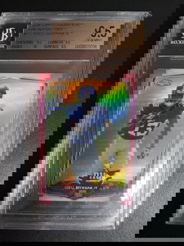 2014 Topps Chrome mini #117 Odell Beckham Jr pink refractor 10/25 RC BGS 9