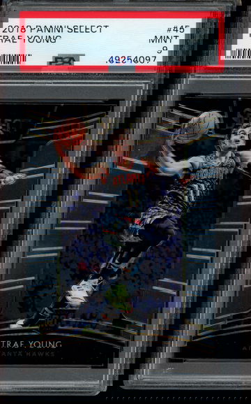 2018-19 Select Trae Young Rookie PSA 9 (Finger print on card, I will take $40 is anyone is interested)