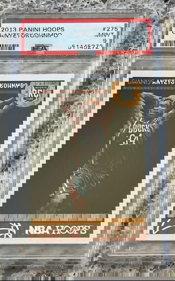 2013 Panini Hoops Giannis Antetokounmpo RC Rookie PSA 9