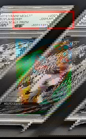 2019 Panini Select Miles Sanders Dragon Scale PSA 10